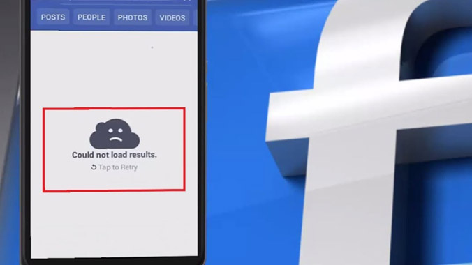 App Facebook gặp lỗi