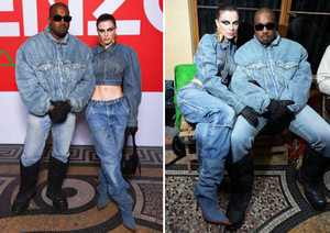 Kanye West và bạn gái Julia Fox sánh đôi ở tuần lễ thời trang